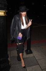 NICOLE SCHERZINGER Leaves Zuma Restaurant in London 12/15/2016