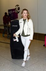 OLA JORDAN at Heathrow Airport in London 12/07/2016