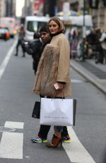 OLIVIA PALERMO Out Shopping in New York 12/02/2016