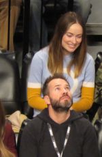 OLIVIA WILDE at Brooklyn Nets vs. Golden State Warriors Match in New York 12/22/2016