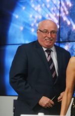 PAMELA ANDERSON at Press Conference to Promote Ifaw in Moscow 12/16/2016