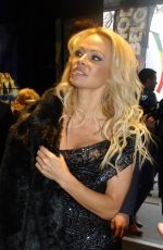 PAMELA ANDERSON Leaves Balzac Hotel in Paris 12/18/2016