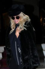 PAMELA ANDERSON Out in Paris 12/18/2016