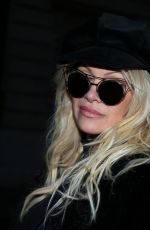 PAMELA ANDERSON Out in Paris 12/18/2016