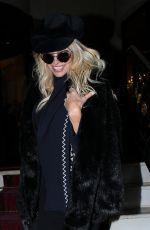 PAMELA ANDERSON Out in Paris 12/18/2016