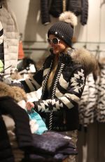 PARIS HILTON Out Shopping in Aspen 12/27/2016
