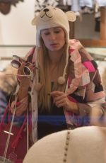 PARIS HILTON Out Shopping in Aspen 12/27/2016