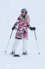 PARIS HILTON Out Skiing in Aspen 12/27/2016