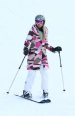 PARIS HILTON Out Skiing in Aspen 12/27/2016