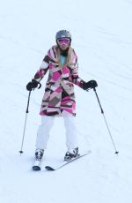 PARIS HILTON Out Skiing in Aspen 12/27/2016