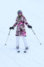 PARIS HILTON Out Skiing in Aspen 12/27/2016