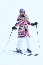 PARIS HILTON Out Skiing in Aspen 12/27/2016