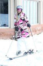 PARIS HILTON Out Skiing in Aspen 12/27/2016