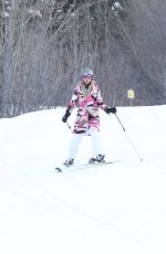 PARIS HILTON Out Skiing in Aspen 12/27/2016