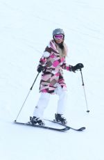 PARIS HILTON Out Skiing in Aspen 12/27/2016