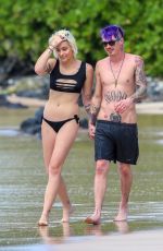 PARIS JACKSON in Bikini at a Beach in Maui 12/21/2016