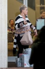 PINK Out for Christmas Shopping in Beverly Hills 12/21/2016