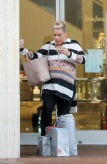 PINK Out for Christmas Shopping in Beverly Hills 12/21/2016