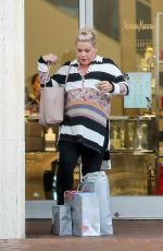 PINK Out for Christmas Shopping in Beverly Hills 12/21/2016