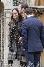PIPPA MIDDLETON and James Mathews at Christmas Church Service at St Mark