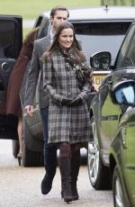PIPPA MIDDLETON and James Mathews at Christmas Church Service at St Mark