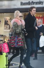 POPPY DELEVINGNE Out for Shopping on Bond Street in London 12/22/2016