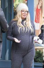 Pregnant JENNA JAMESON Out Shoping in Los Angeles 12/21/2016
