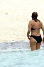 Pregnant LEA SEYDOUX in Swimsuit at a Neach in Mauritius 12/05/2016