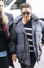 Pregnant MARION COTILLARD Arrives at Her Hotel in New York 12/13/2016