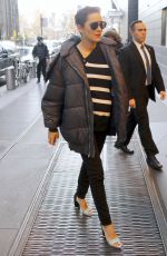 Pregnant MARION COTILLARD Arrives at Her Hotel in New York 12/13/2016
