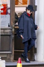 Pregnant MARION COTILLARD Out and About in New York 12/14/2016