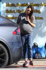 Pregnant MILA KUNIS Out in Studio City 11/29/2016
