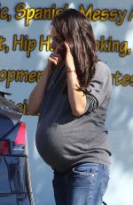 Pregnant MILA KUNIS Out in Studio City 11/29/2016