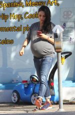Pregnant MILA KUNIS Out in Studio City 11/29/2016