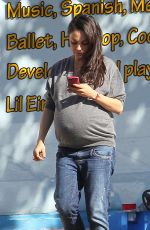 Pregnant MILA KUNIS Out in Studio City 11/29/2016