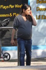Pregnant MILA KUNIS Out in Studio City 11/29/2016