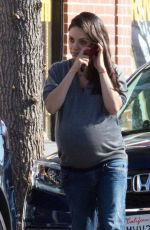 Pregnant MILA KUNIS Out in Studio City 11/29/2016