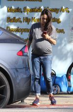 Pregnant MILA KUNIS Out in Studio City 11/29/2016