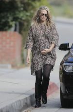 Pregnant MOLLY SIMS Out and About in Santa Monica 12/08/2016