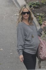 Pregnant MOLLY SIMS Out for Breakfast in Santa Monica 12/15/2016