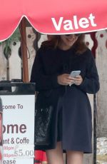 Pregnant NATALIE PORTMAN Out for Lunch in Los Feliz 12/15/2016