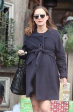 Pregnant NATALIE PORTMAN Out for Lunch in Los Feliz 12/15/2016