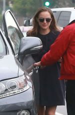 Pregnant NATALIE PORTMAN Out for Lunch in Los Feliz 12/15/2016