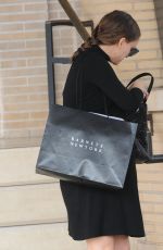 Pregnant NATALIE PORTMAN Shopping at Barneys New York in Los Angeles 12/13/2016