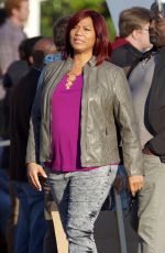 QUEEN LATIFAH on the Set of 