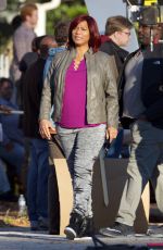QUEEN LATIFAH on the Set of 