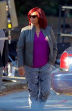 QUEEN LATIFAH on the Set of 