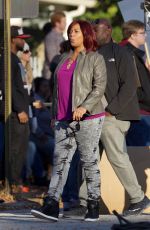 QUEEN LATIFAH on the Set of 