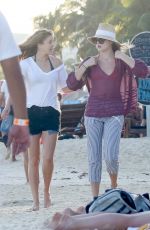 RACHEL HILBERT at a Beach in Mexico 12/29/2016