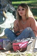 REBECCA GAYHEART at Coldwater Canyon Park in Beverly Hills 12/20/2016